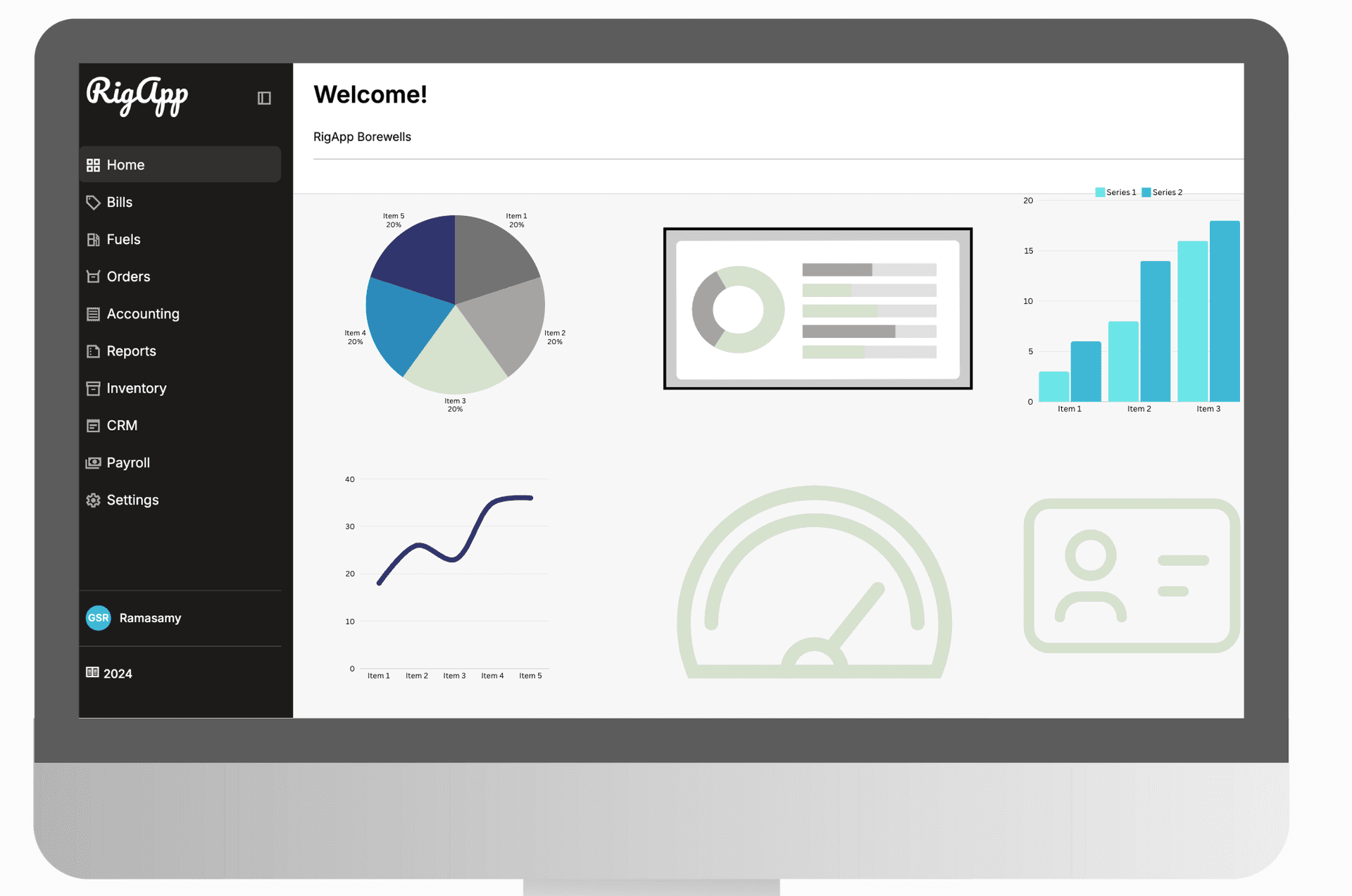RigApp Rig Borewell/Borehole Software Dashboard