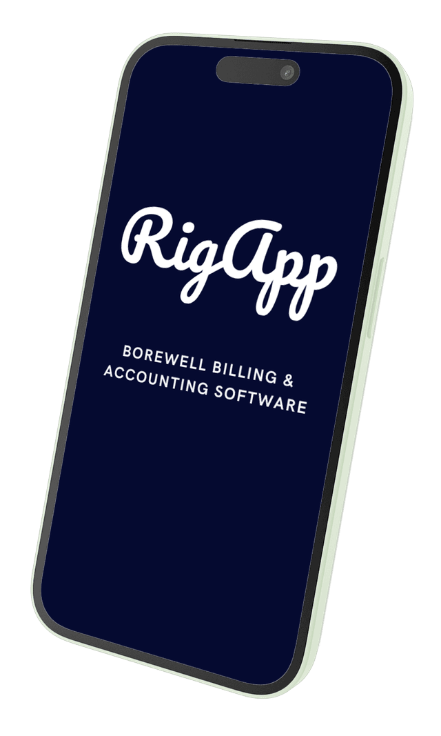 RigApp Rig Borewell/Borehole Software Mobile APP Interface